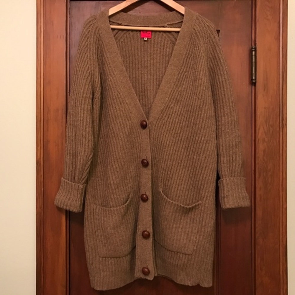 Camel Colored Paul By Paul Smith Wool Cardigan. - image 2